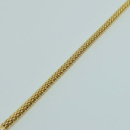 Zlatý náramek 14k 585/1000 - zlato žluté - nové - 19cm