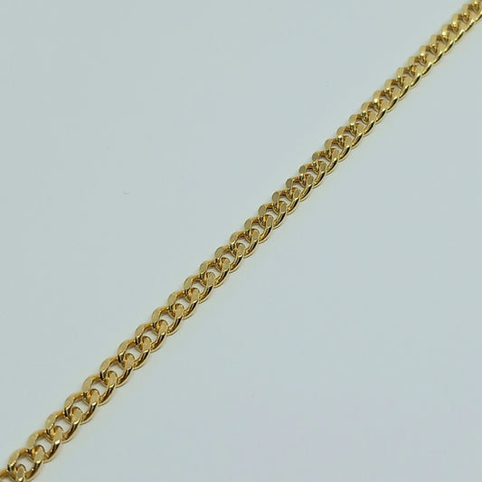 Zlatý náramek 14k 585/1000 - zlato žluté - nové - 21,5cm
