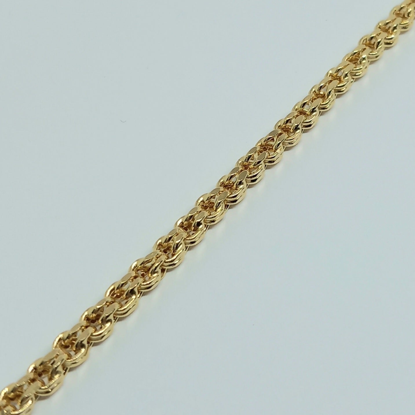 Zlatý náramek 14k 585/1000 - zlato žluté - nové -20,5cm