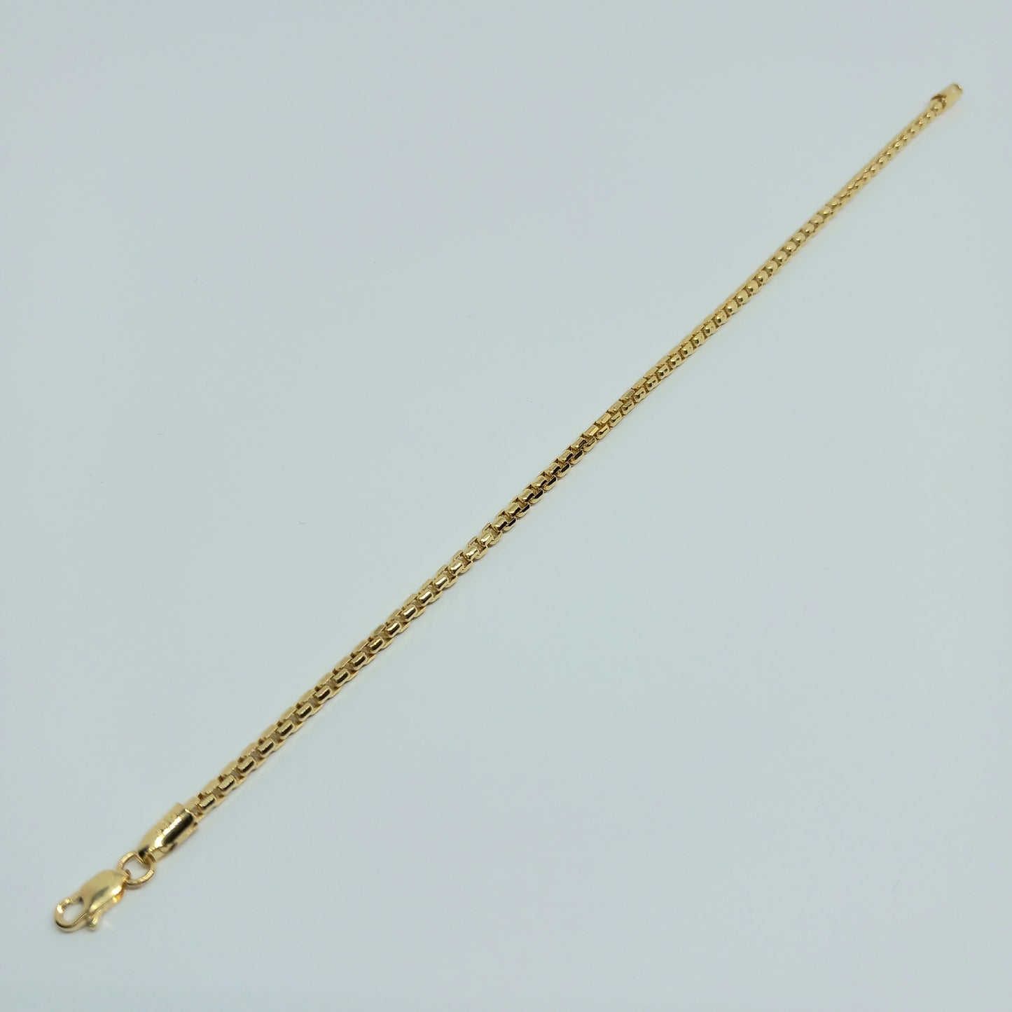 Zlatý náramek 14k 585/1000 - zlato žluté - nové - 19cm