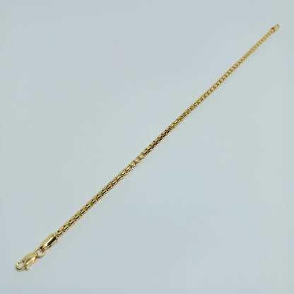 Zlatý náramek 14k 585/1000 - zlato žluté - nové - 19cm