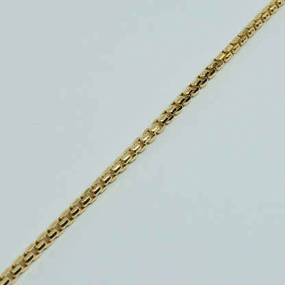 Zlatý náramek 14k 585/1000 - zlato žluté - nové - 19cm