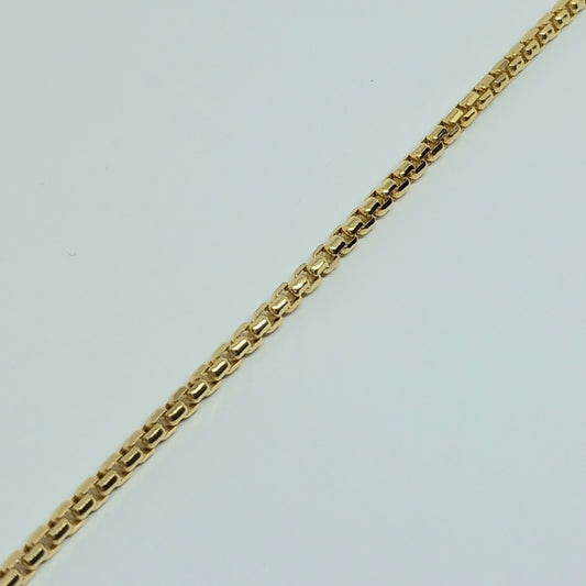 Zlatý náramek 14k 585/1000 - zlato žluté - nové - 19cm