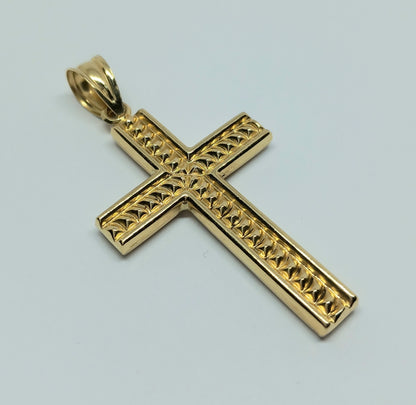 Zlatý přívěšek 14k 585/1000 Kříž - zlato žluté - nové