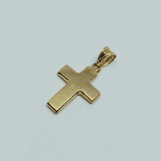 Zlatý přívěšek 14k 585/1000 Kříž - zlato žluté - nové