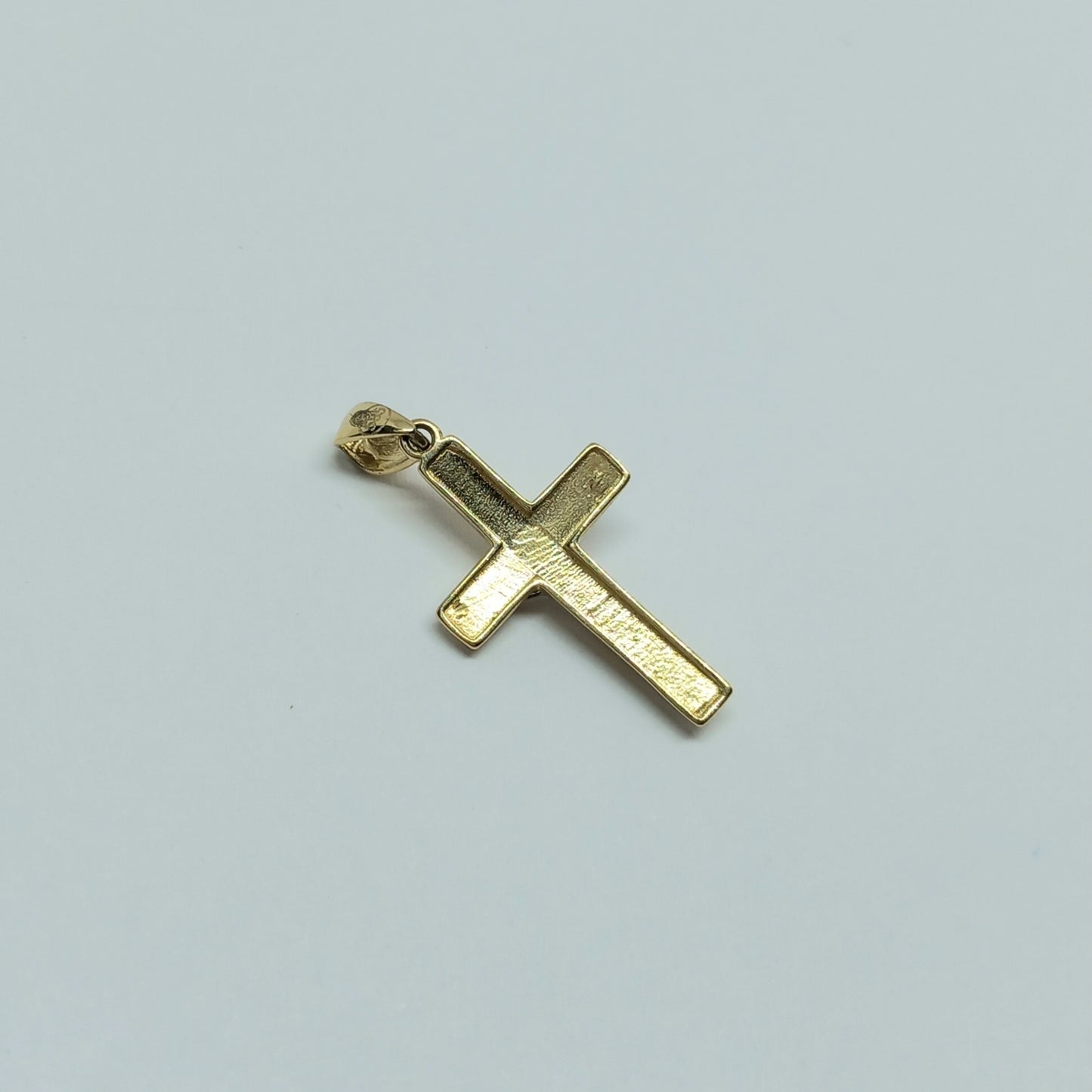 Zlatý přívěšek 14k 585/1000 Kříž - zlato žluté a bílé - nové