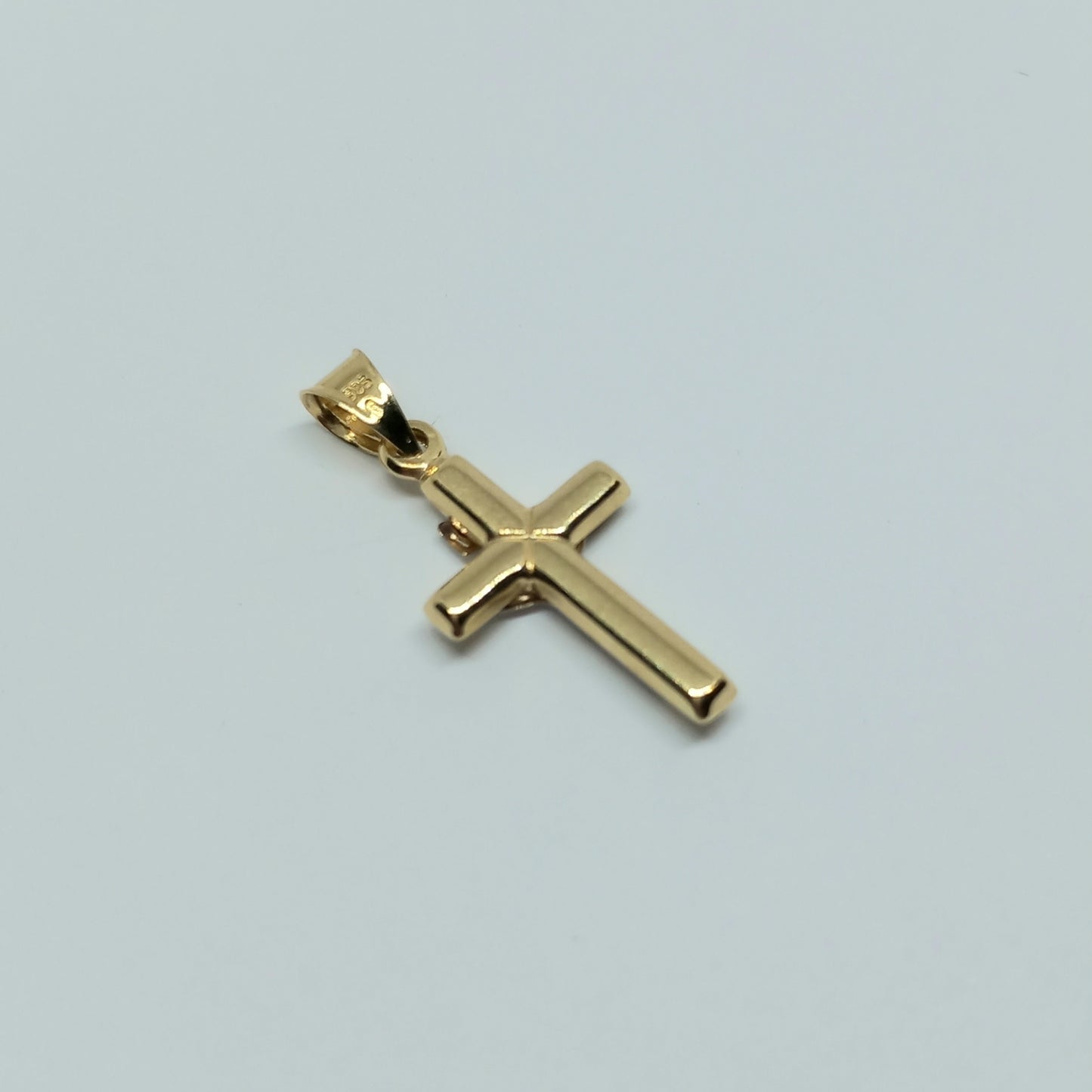 Zlatý přívěšek 14k 585/1000 Kříž - zlato žluté a bílé - nové