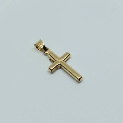 Zlatý přívěšek 14k 585/1000 Kříž - zlato žluté a bílé - nové