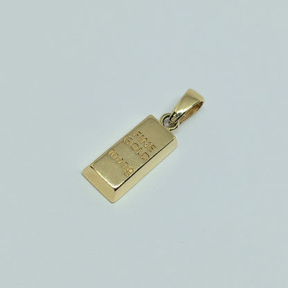 Zlatý přívěšek 14k 585/1000 Cihlička - zlato žluté - nové
