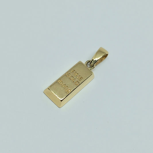 Zlatý přívěšek 14k 585/1000 Cihlička - zlato žluté - nové