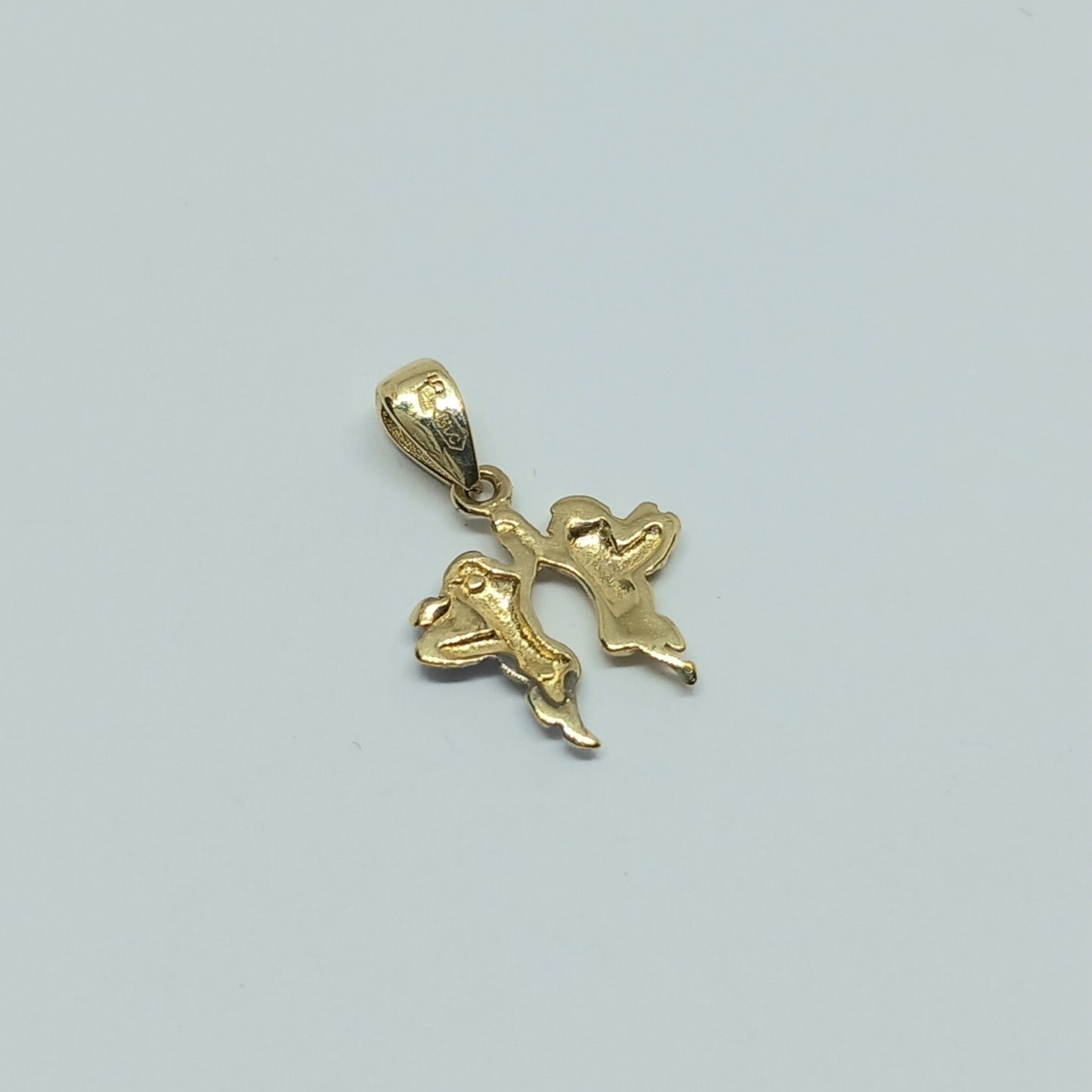 Zlatý přívěšek 14k 585/1000 Andělíčci - zlato žluté a bílé - nové