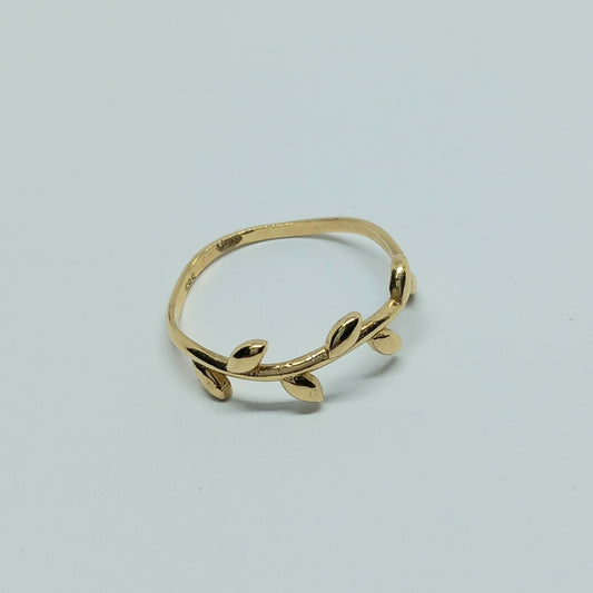 Zlatý prsten 14k 585/1000 - zlato žluté - nové - vel. 54
