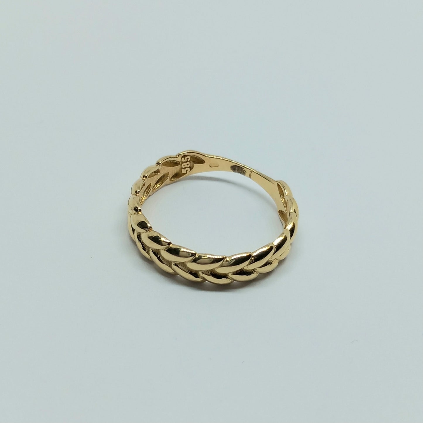 Zlatý prsten 14k 585/1000 - zlato žluté - nové - vel. 56