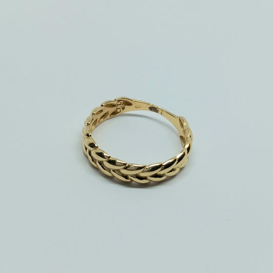 Zlatý prsten 14k 585/1000 - zlato žluté - nové - vel. 56