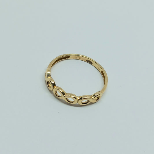 Zlatý prsten 14k 585/1000 Nekonečno - zlato žluté - nové - vel. 55