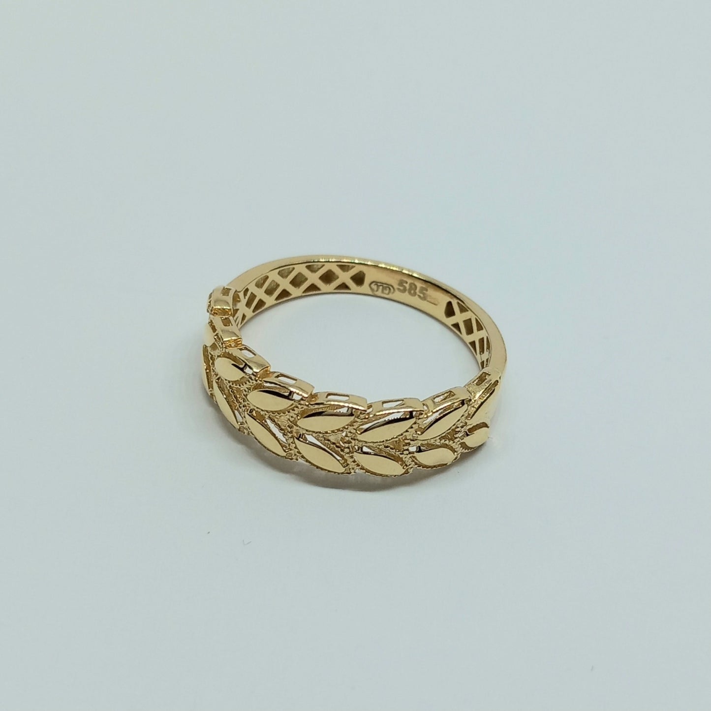 Zlatý prsten 14k 585/1000 - zlato žluté - nové - vel. 59