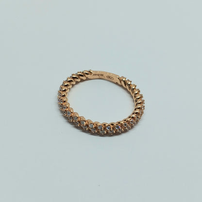 Zlatý prsten 14k 585/1000 - zlato růžové - nové - vel. 54
