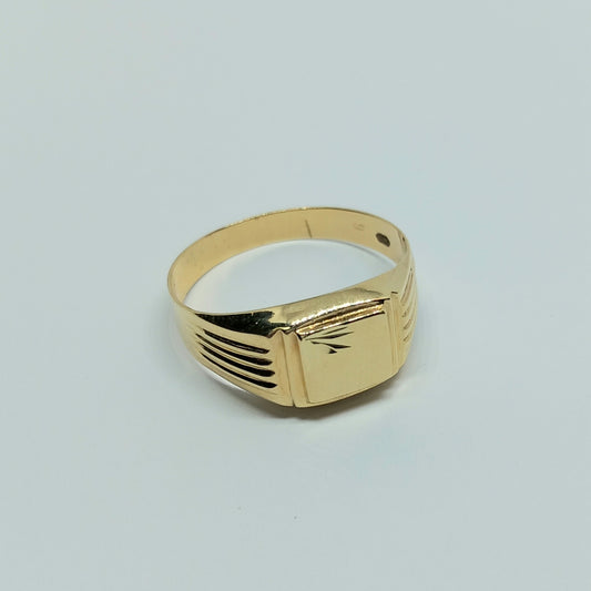 Zlatý prsten 14k 585/1000 - zlato žluté - nové - vel. 68