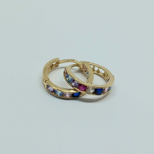 Zlaté náušnice 14k 585/1000 Kruhy - zlato žluté - nové
