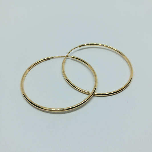 Zlaté náušnice 14k 585/1000 Kruhy - zlato žluté - nové
