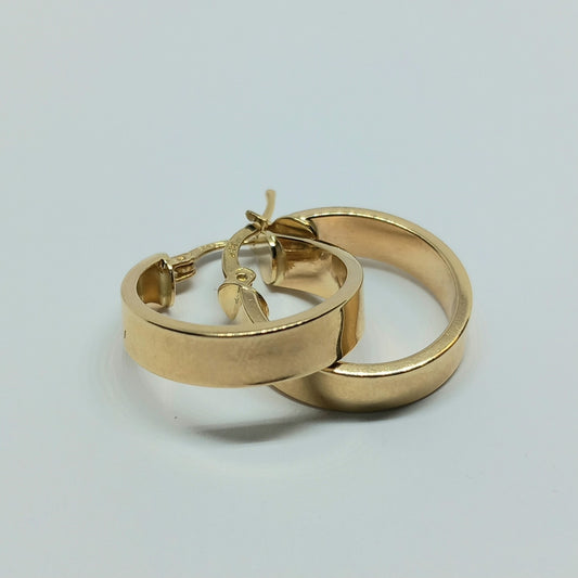Zlaté náušnice 14k 585/1000 Kruhy - zlato žluté - nové