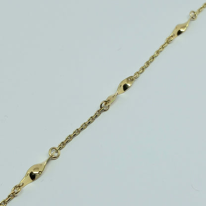 Zlatý náramek 14k 585/1000 - zlato žluté - použité - 20cm