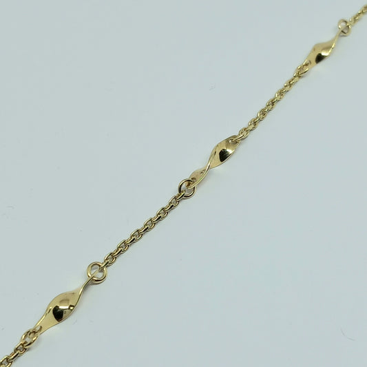 Zlatý náramek 14k 585/1000 - zlato žluté - použité - 20cm