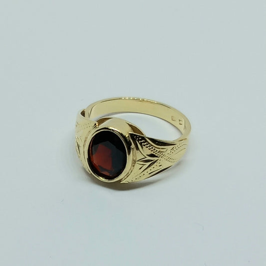 Zlatý prsten 14k 585/1000 - zlato žluté - použité - vel. 51