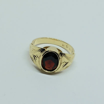 Zlatý prsten 14k 585/1000 - zlato žluté - použité - vel. 51