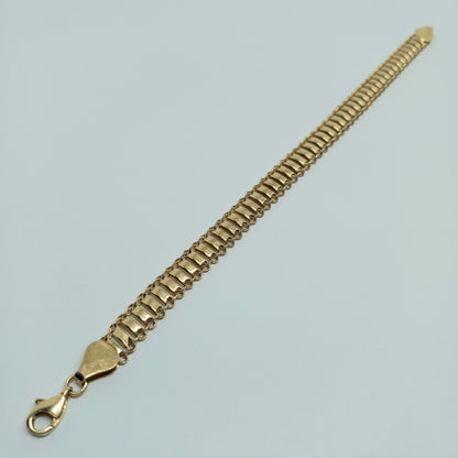 Zlatý náramek 14k 585/1000 - zlato žluté - použité - 18cm