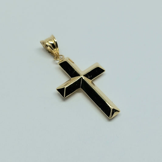 Zlatý přívěšek 14k 585/1000 Kříž - zlato žluté - jako nové