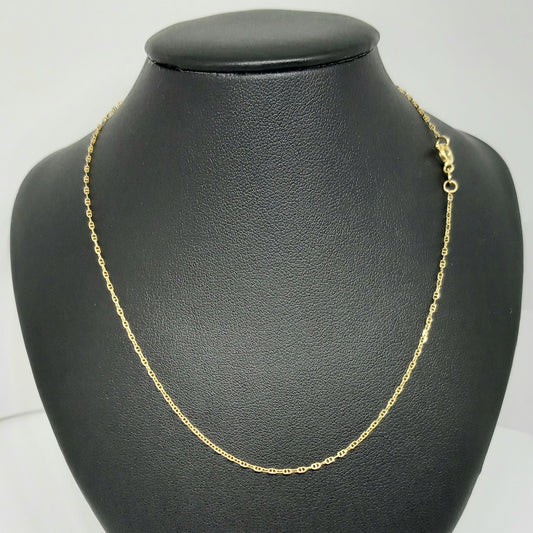 Zlatý řetěz 14k 585/1000 - zlato žluté - jako nové - 51,5cm