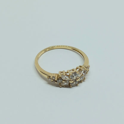 Zlatý prsten 14k 585/1000 - zlato žluté - použité - vel. 53