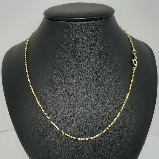 Zlatý řetěz 14k 585/1000 - zlato žluté - jako nové - 42,5cm