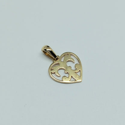 Zlatý přívěšek 14k 585/1000 Srdce - zlato žluté - použité