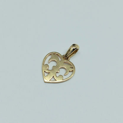 Zlatý přívěšek 14k 585/1000 Srdce - zlato žluté - použité