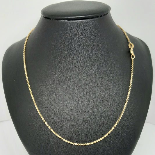 Zlatý řetěz 14k 585/1000 - zlato žluté - jako nové - 43cm