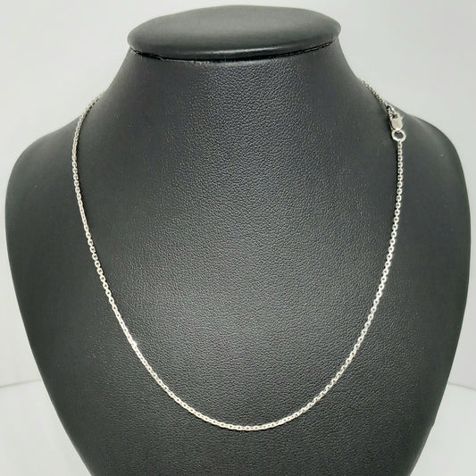 Zlatý řetěz 14k 585/1000 - zlato bílé - jako nové - 45cm