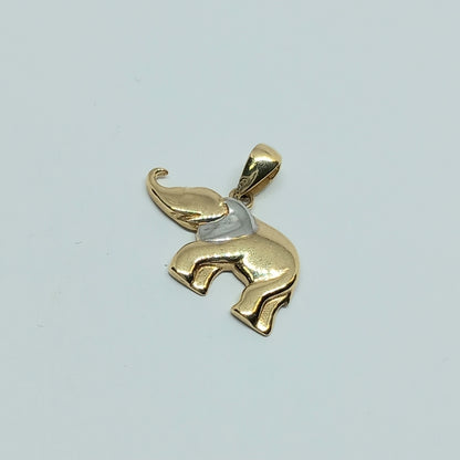 Přívěšek ze žlutého a bílého zlata 14k . Slon . 1,29g . stav A1
