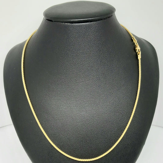 Dámský řetěz ze žlutého zlata 14k . 3,01g . 45cm . stav A1