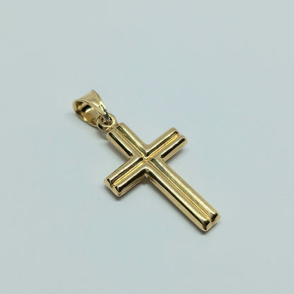 Přívěšek ze žlutého zlata 14k . Kříž . 0,88g . stav A1