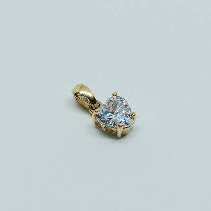 Přívěšek ze žlutého zlata 14k . Srdce . 0,93g . stav A1
