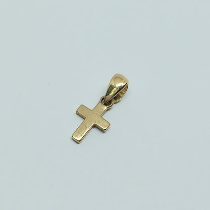 Přívěšek ze žlutého zlata 14k . Kříž . 0,35g . stav A1