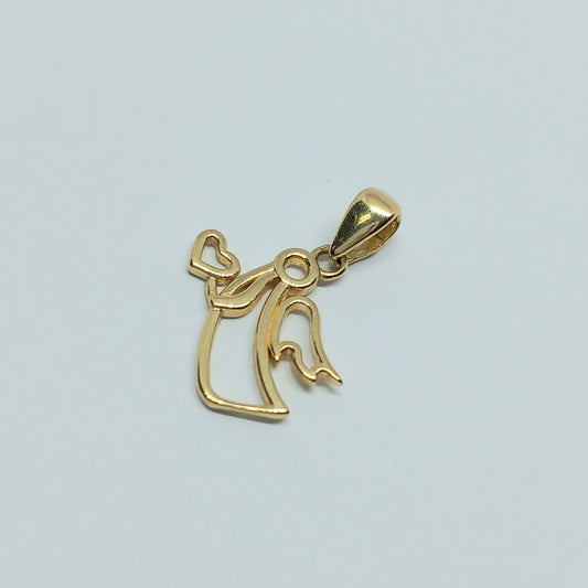 Přívěšek ze žlutého zlata 14k . Andělíček . 0,73g . stav A1