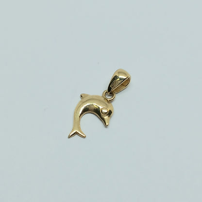 Přívěšek ze žlutého zlata 14k . Delfín . 0,47g . stav A1