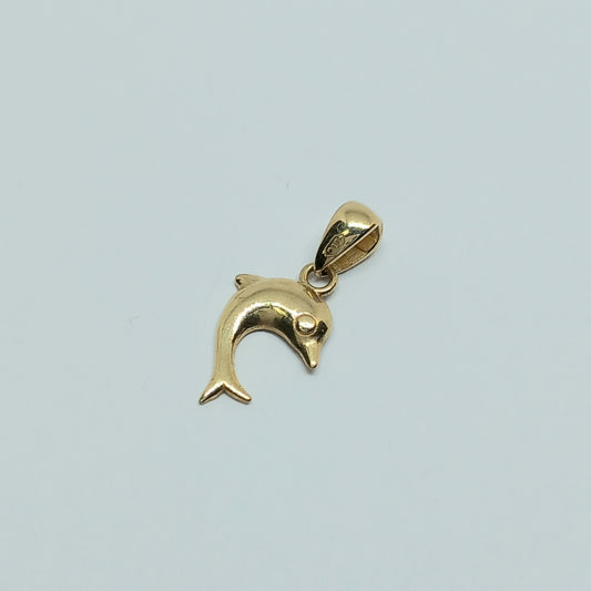 Přívěšek ze žlutého zlata 14k . Delfín . 0,47g . stav A1