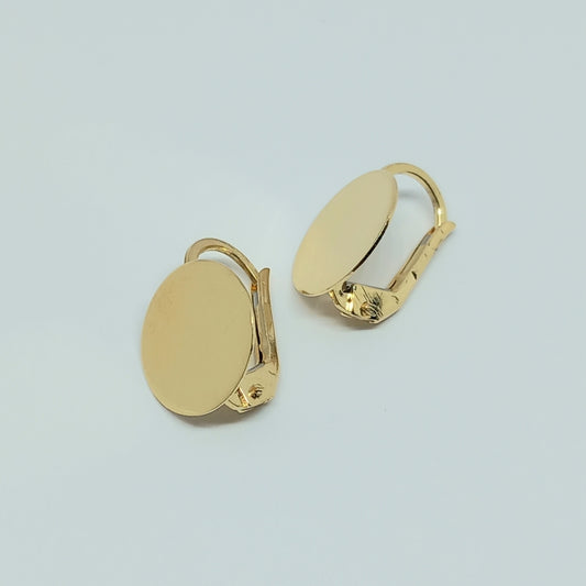 Náušnice ze žlutého zlata 14k . Visací . 1,90g . stav A1