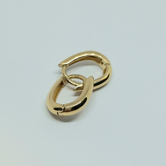 Náušnice ze žlutého zlata 14k . Visací . 2,34g . stav A1