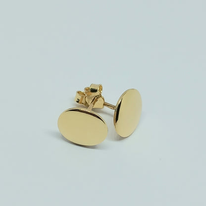 Náušnice ze žlutého zlata 14k . Pecky . 1,59g . stav A1