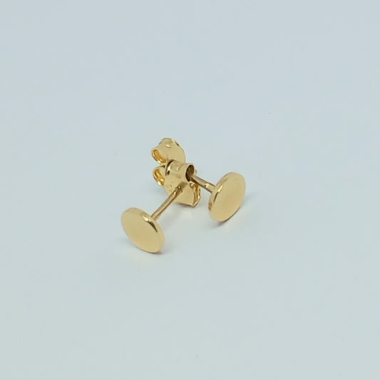 Náušnice ze žlutého zlata 14k . Pecky . 0,69g . stav A1